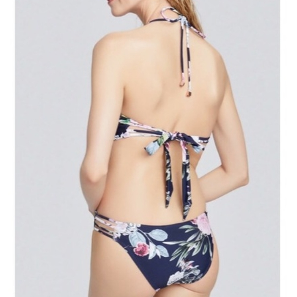 NWOT, RACHEL Rachel Roy Lattice Front Monokini Swimsuit - Picture 3 of 14